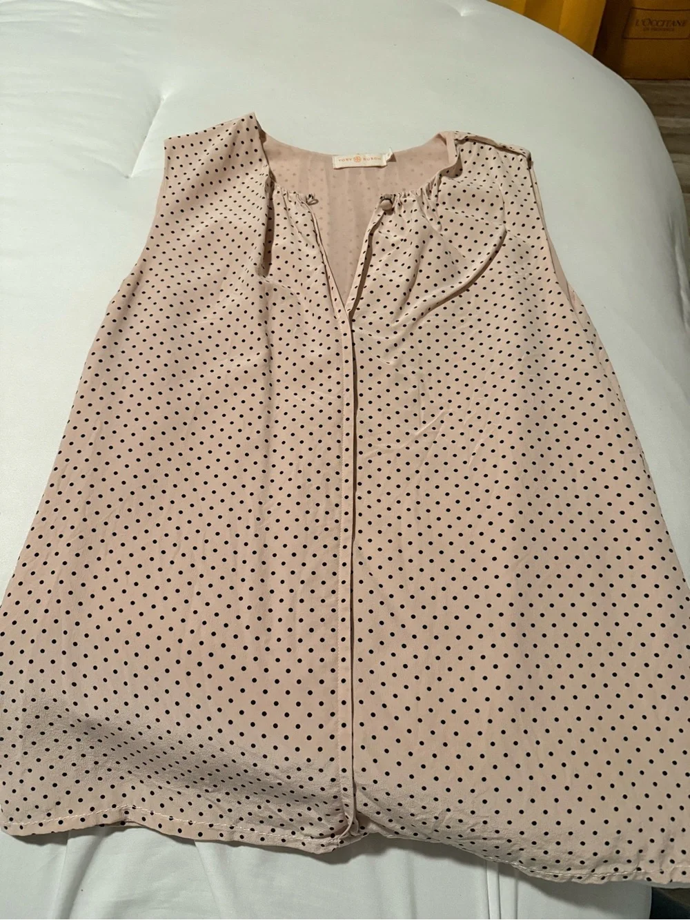 Tory Burch Blush Pink Polka Dot Sleeveless Camisole